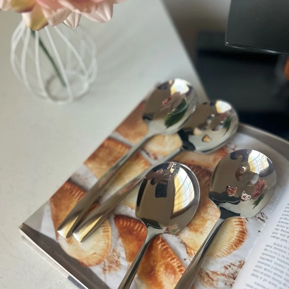 4 pcs new Elegant Silver Spoon Set